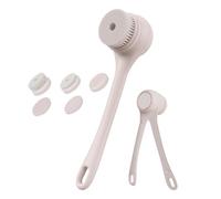 Double Handle Bath Brush | Electric Body Brush for Back - Waterproof USB Charging Body and Bathroom Brushes Innovative Long Handle Bath Brush with 5T