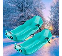Double Handle Children's Sled, Winter Sled, Anti-Freeze Wear Sled, Double Two-Seater Thickened Sled, Sled with Pull Rope