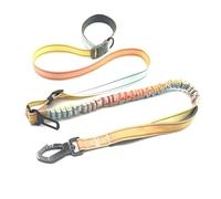 Double Handle Dog Lead | Adjustable Long & Short Puppy Leash | Durable Dog Leashes for Training & Walks (Yellow-Green)
