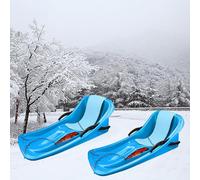 Double-Handled Children's Sledge, Two-Person Winter Sledge, Thickened Sledge, Sledge with Pull Rope, Frost-Resistant and Wear-Resistant Sledge