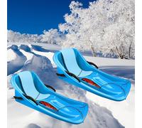 Double-Handled Children's Sledges, Frost-Resistant Wear Sledges, Two-Person Thickened Sledges, Sledges with Pull Ropes, Winter Plastic Sledges