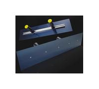 Double-Handled Large Plate Spatula & Drywall Trowel Set - Extended Scraper for Skim Coating Walls & Spreading Joint Compound (Blue) - Professional Finishing Tool
