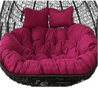 Double Hanging Egg Chair Cushion Replacement - 150x110cm/59x43in Comfortable Large Cushion for 2-Person Swing Ideal for Outdoor/Indoor Use (Cushion Only)