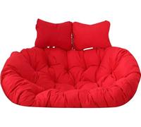 Double Hanging Wicker Chair Cushion,Hammock Cushions, 2 Persons Seater Egg Swing Seat Cushion,Washable Cushions Replacement(A,150 * 110cm/59 * 43in)