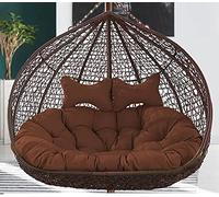 Double Hanging Wicker Chair Cushions for 2 Thick Washable Replacement for Egg Swing Seat Comfortable Hammock Chair Cushions (Cushion Only)