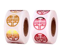 Double Happiness 2 Rolls Sticker Paper Sealing Label Stickers