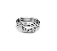 Double Happiness Knot Scarf Buckle Tudung Ring Buckles Shawl Rings Clip Scarf Accessory(Silver)