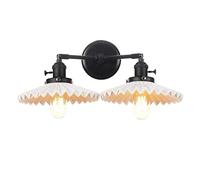 Double Head Adjustable Angle Wall Lamp Ceramics Shade Reading Light Fixture Bedroom Dining Hall Hallway Living Room Decorative Sconce