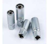 Double Head Bolt Extractor Tool for Broken or Stripped Screws - 6mm, 8mm, 10mm, 12mm Sizes with Internal Roller Bearings & 1/2" Square Drive for Hand Wrench