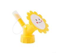 Double Head Bottle Cap Sprinkler for Garden Watering, 2-in-1 Spray and Pour Spout Adapter Fits Most Plastic Bottles, Portable Waterer for Indoor Plants and Flowers(yellow)