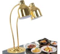 Double-head Buffet Food Warming Lamp, Food Heating Lamp, Commercial Food Warmer, 500w Portable Electric Heating Lamp, Stainless Steel Catering Food Heating Lamp For Restaurant Kitchen Canteen A