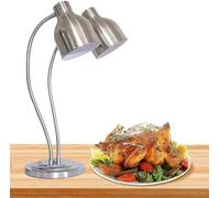 Double-head Buffet Food Warming Lamp, Food Heating Lamp, Commercial Food Warmer, 500w Portable Electric Heating Lamp, Stainless Steel Catering Food Heating Lamp For Restaurant Kitchen Canteen C