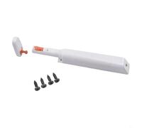 Double Head Cabinet Door Bounce Back Device, Magnetic Spring Loaded Push To Open System, Aluminum Door Closer, For Kitchen Storage White Gray(White)