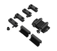 Double Head Catches Closures Glass Door Hinge Clamp Bathroom Cupboard Catches Hardware Push to Open Touch Latches