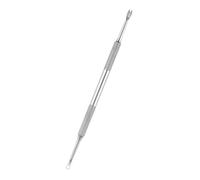 Double Head Cuticle Pusher Scraper, Stainless Nails Polishing Remover for Efficient Prepare in Beauty Salons Pusher