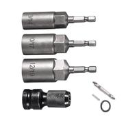 Double Head Design Retractable Hexagonal Socket 8/14/10/17/12/19mm with Anticorrosion Finish for Professional Mechanics High Frequency Quenched Socket