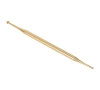 Double Head Ear Massage Pen for Body Acupoints, Copper | Dual-tip Probe, Ergonomic Handle, Sleek Modern Finish, Portable Relaxation for Home Use and On-the-go
