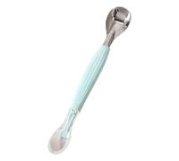 Double Head Feeding Spoon for Babies, Food Scraper Spoon, Baby Food Spoon, Silicone Double Head Babies with LED Weaning Accessories for Fruit Scraping Feeding