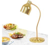 Double-Head Food Warmer Lamp, 500W Adjustable Heat Lamp for Buffet Commercial Kitchen, Up to 70cm Extension, Stainless Steel