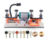 Double Head Key Copy Machine with Horizontal Cutting, Hand Wheel Tool for Door and Car Lock Duplicating