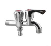 Double Head Laundry Faucet G1/2 Inch Leak-Proof Design
