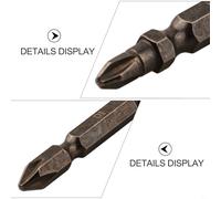 Double Head Magnetic Cross Set Driver Screwdriver 65150mm Steel Double Ended Drill Bit for Bits and Tools High Hardness for Hrc62 (100mm)