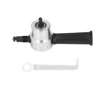 Double Head Metal Sheet Nibbler, Electric Nibbler Cutting Tool, Portable Aluminium Alloy Nibbler with Heads for Stainless Steel Iron Aluminum Copper Plates,