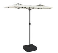 (green) vidaXL Double-Head Parasol Garden Umbrella Outdoor Sun Shading Pool Umbrella