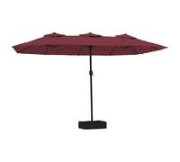 Double-Head Parasol Garden Umbrella Patio Sun Shade Outdoor Umbrella vidaXL
