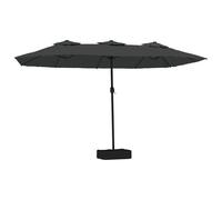 (anthracite) vidaXL Double-Head Parasol Garden Umbrella Patio Sun Shade Outdoor Umbrella