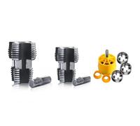 Double Head Pipe Threader Tool for Manual Threading Ergonomic Grip with Steel Construction Efficient Bolt and Screw Remover for Plumbing Repairs Home Renovation and Professional Use