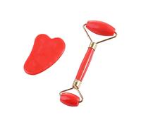 Double Head Roller Facial Massager, Roller Body Massage, Face Lift Wrinkle Slimming Neck Remover Body Care Tools(red)