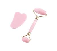 Double Head Roller Facial Massager, Roller Body Massage, Face Lift Wrinkle Slimming Neck Remover Body Care Tools(Light Pink)