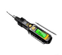 Double Head Screwdriver And 2 In 1 Non Contact Voltage Tester With Lcd Screen For Detecting Live Wires From 11v Up To 1000v Ac Range Safe Electrical Tool For Household Repairs In Black Finish