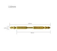 Double Head Screwdriver Bit 65mm and 100mm PH2 Cross Magnetic Driver Bits for Electric Drill, Metal 1/4 Inch Hex Shank Compatible with Lithium Handheld Drills, 2 Pack