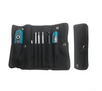 Double Head Screwdriver Set with Electric Tester, Magnetic Chrome Vanadium Steel Bits, Multi-Function Repair Kit for Home Workshop, Blue Bl