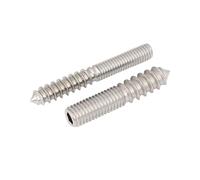 Double Head Self Tapping Screws, Head Self Tapping Stainless Steel M4 M5 M6 M8 Hex Socket Pointed Tail 50 Pcs(M5X30)