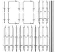 Double-Head Skirting Invisible Nails,Double-Headed Skirting Thread Seamless Nail Non Marking,Skirtings Board Nails No Trace Nail,Invisible Security Screw Skirtings Line for Wood Furniture (100PCS)