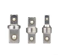 Double Head Square Drive Adapter Set 1/4" 3/8" 1/2" for Ratcheting | Double Head Socket Tool Mechanic Tool Accessory Torque Transfer Coupler Auto Repair Hand Tool