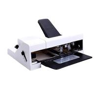 Double Head Stapler with Labor-Saving Lever, Dual-Hole Stapler for A3/A4 Paper, 50 Sheet Capacity and Adjustable Paper Entry