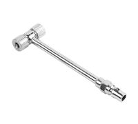 Double Head Tire Chuck, Heavy Duty Air Nozzle, 5.51x1.57 inches Truck Tyre Pressure Tool, Sturdy Gauge Attachment, Auto Accessory for Car, Bus, Motorcycle Maintenance Use
