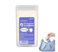 Double Head Toothpicks | 2-Tip Teeth Cleaning Toothpicks with Flavor | Stain Remover Soft Bristles Mouth Care Tools for Hotel Restaurant Camping Banquet Kitchen