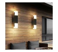 (Double Head, Warm White) Acrylic Outdoor Motion Sensor LED Wall Lamp Waterproof Garden Porch Sconce Light