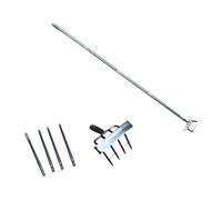 Double Head Weeding Tool with Adjustable 63 Inch Handle for Easy Gardening and Soil Preparation Seasonal Gardening Essential