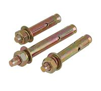 Double headed bolt Expansion Screw Bolts,Expansion Bolts,Wall Anchor Bolt,Hex Head Expansion Screw M6-M20 Expansion Concrete Sleeve Anchor Bolt Carbon Steel Color Zinc Plated(M16x120)