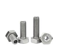 Double headed bolt Hex Bolts Head Hexagon Screws M4 M5 M6 M8 M10 M12 M14 M16 M20 304 Stainless Steel Outer Hollow Machine Through Hole(M8x35)