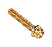 Double headed bolt Hex Serrated Flange Bolts,Flanged Set Screw Hexagon Households Machine 2Pcs Hollow Head Outer Screws Ti Fastener M6 M8X20/25/35/40/45/50/55mm(M6x30mm)