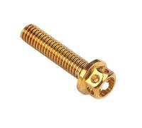 Double headed bolt Hex Serrated Flange Bolts,Flanged Set Screw Hexagon Households Machine 2Pcs Hollow Head Outer Screws Ti Fastener M6 M8X20/25/35/40/45/50/55mm(M6x25mm)
