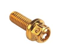 Double headed bolt Hex Serrated Flange Bolts,Flanged Set Screw Hexagon Households Machine 2Pcs Hollow Head Outer Screws Ti Fastener M6 M8X20/25/35/40/45/50/55mm(M6x15mm)