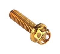 Double headed bolt Hex Serrated Flange Bolts,Flanged Set Screw Hexagon Households Machine 2Pcs Hollow Head Outer Screws Ti Fastener M6 M8X20/25/35/40/45/50/55mm(M6x20mm)